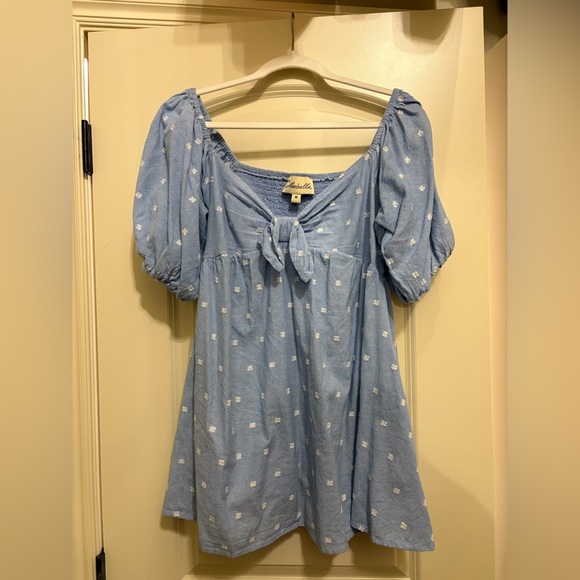 Cleobella Catherine Mini Dress in Chambray - Picture 4 of 4